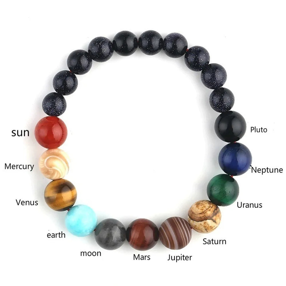 Eight Planets Natural Stone Bracelet Uniquely Yours Designs