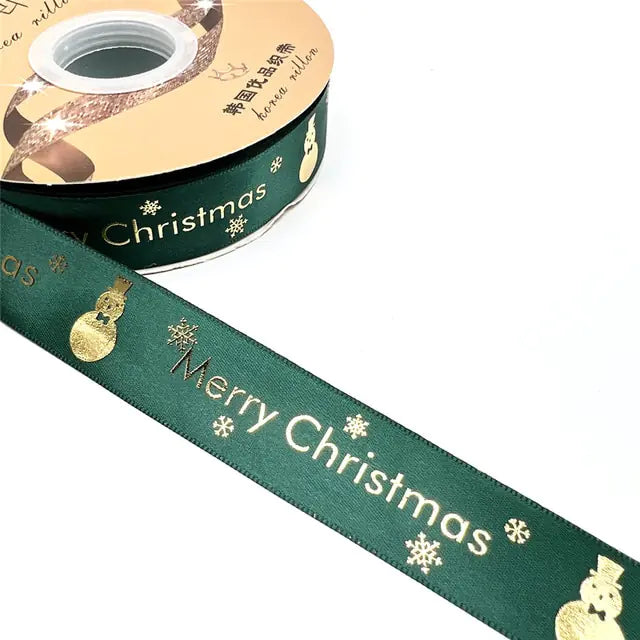 Ribbon Printed Christmas Design Decoration Gift Packing Uniquely Yours Designs