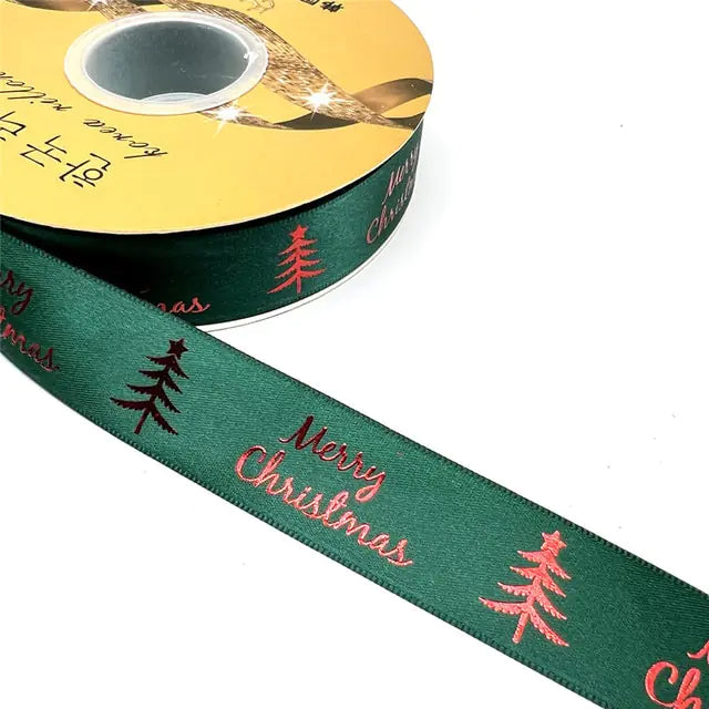 Ribbon Printed Christmas Design Decoration Gift Packing Uniquely Yours Designs