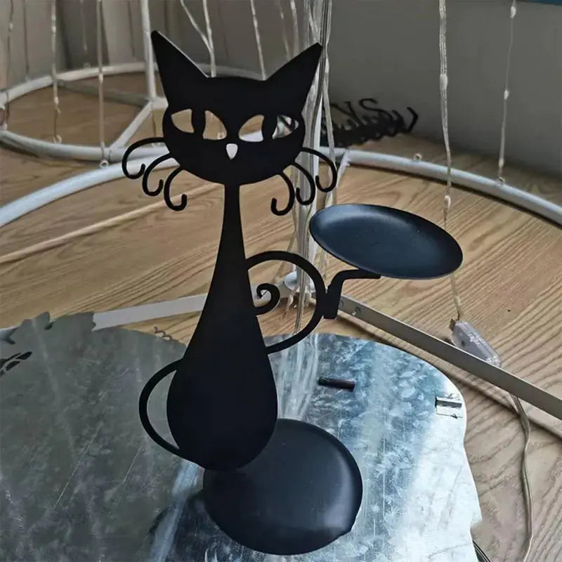 Black Cat Candle Holder Uniquely Yours Designs