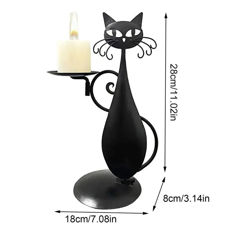 Black Cat Candle Holder Uniquely Yours Designs