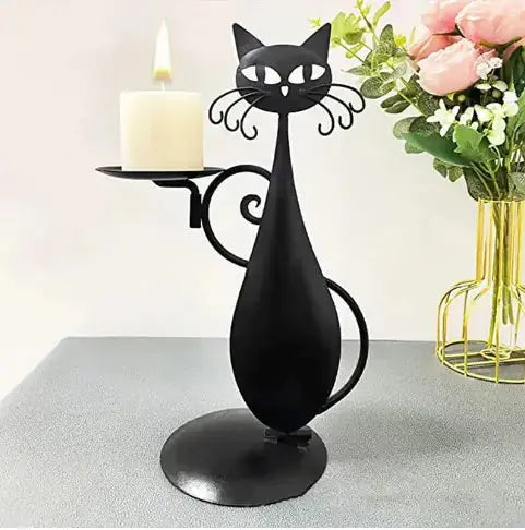 Black Cat Candle Holder Uniquely Yours Designs