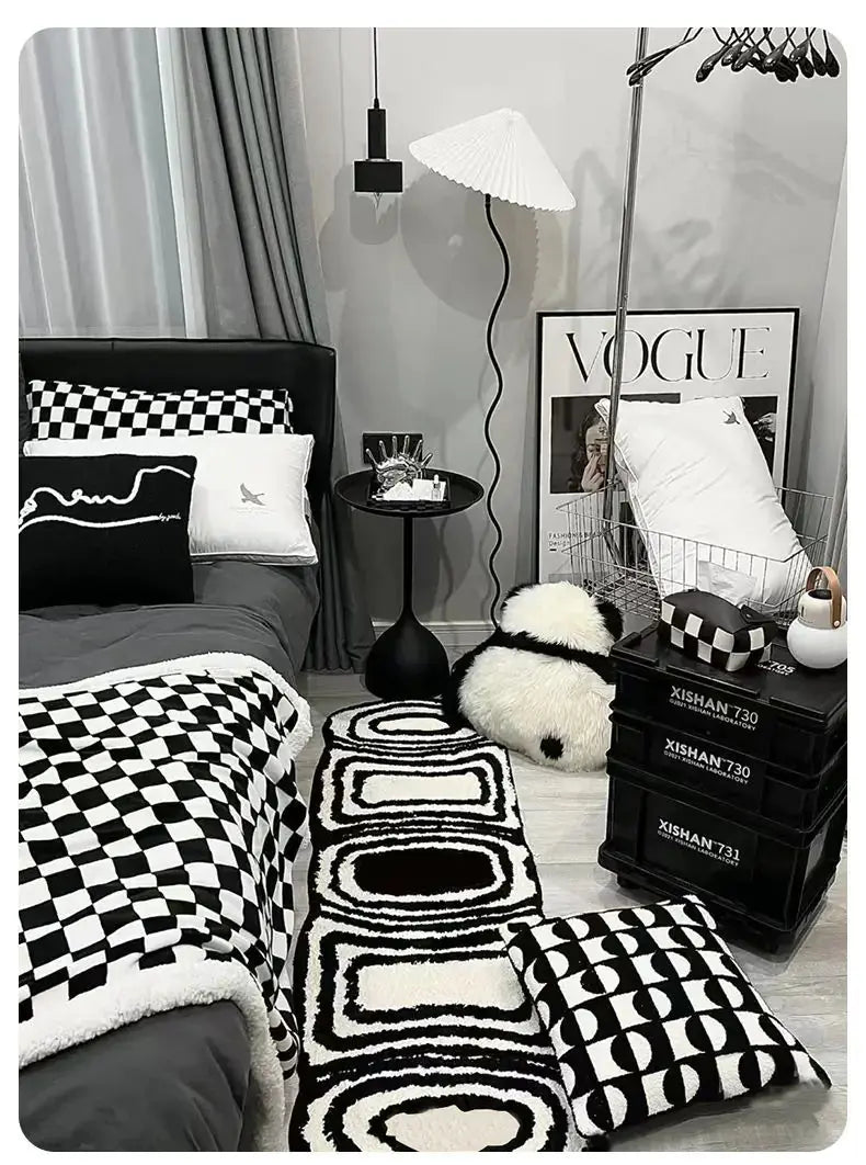 Black & White Runner Rugs Uniquely Yours Designs