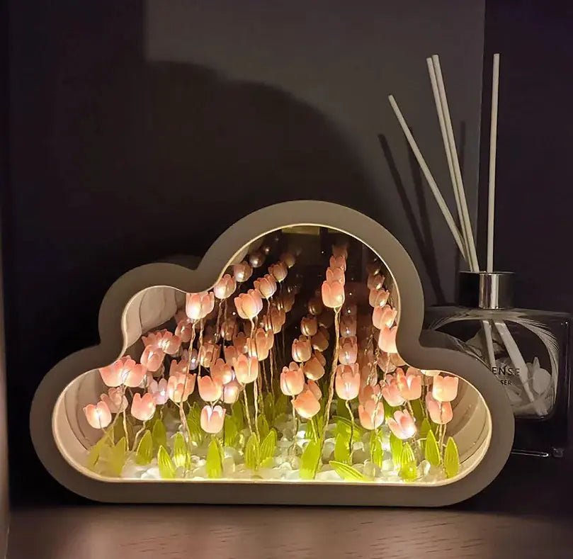 Cloud Tulip Mirror Lamp Uniquely Yours Designs