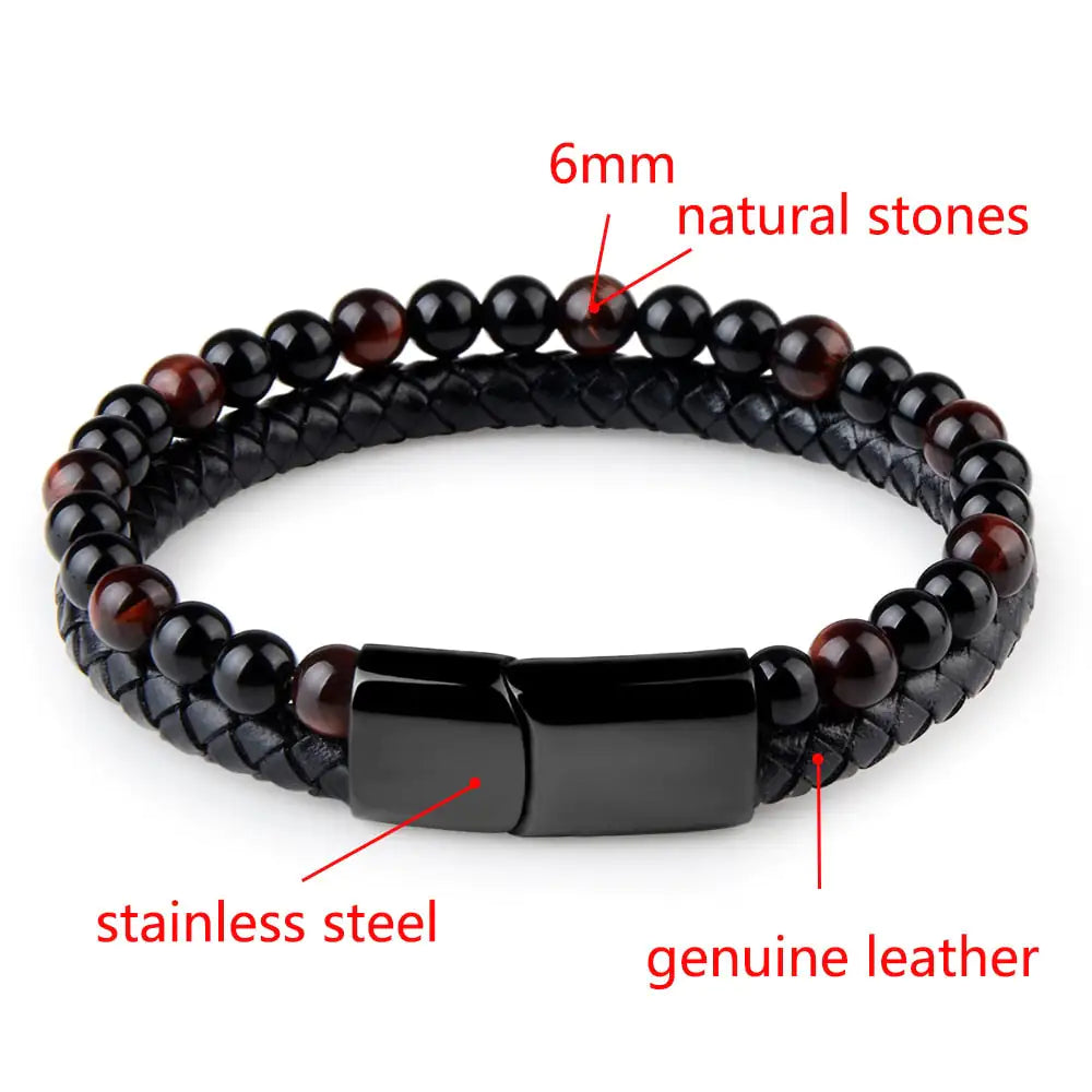 Natural Stone Genuine Leather Uniquely Yours Designs