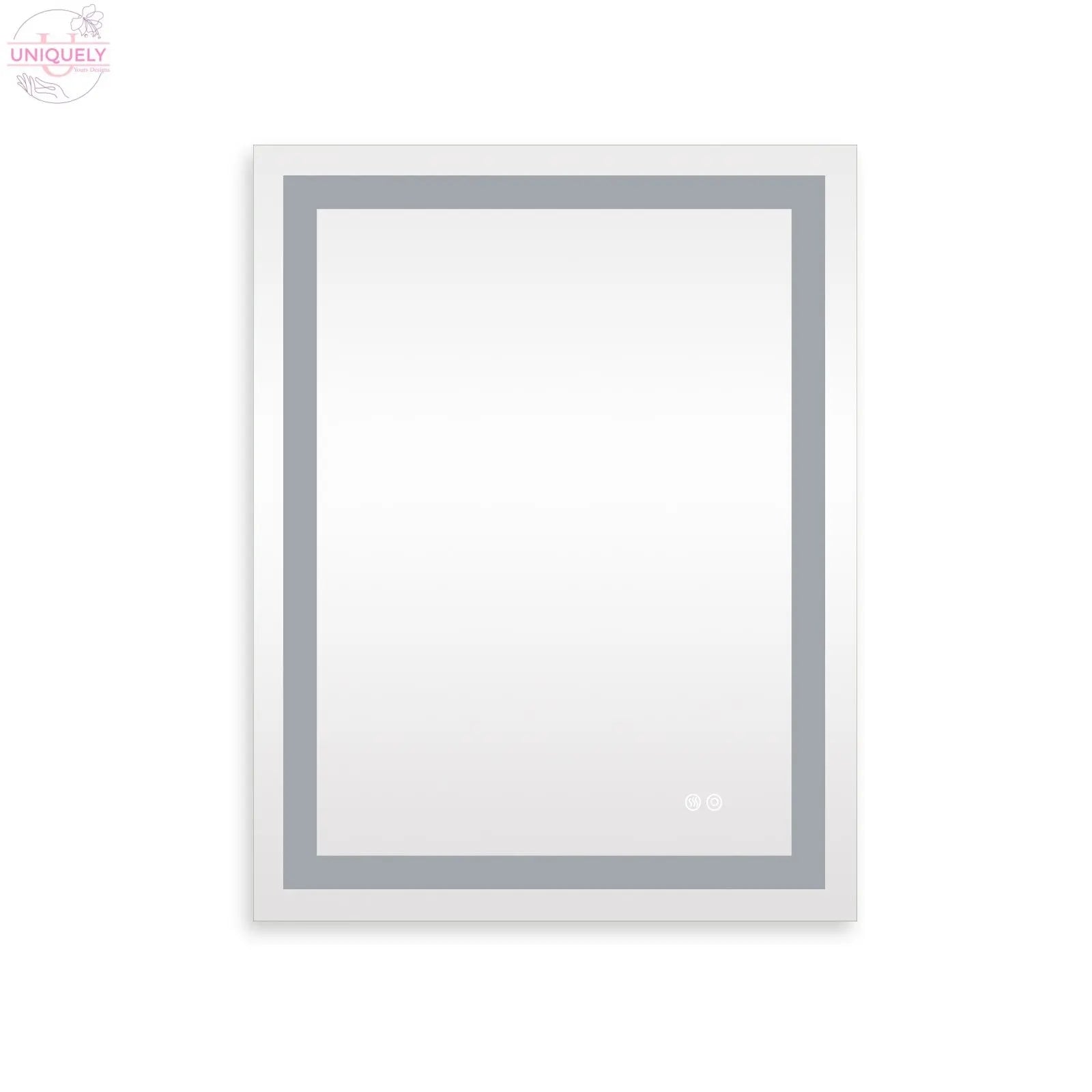 Frameless Rectangular LED Light Bathroom Vanity Mirror Doba