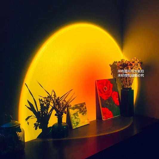 Sunset Rainbow LED Projector Night Light for Home Decor Uniquely Yours Designs