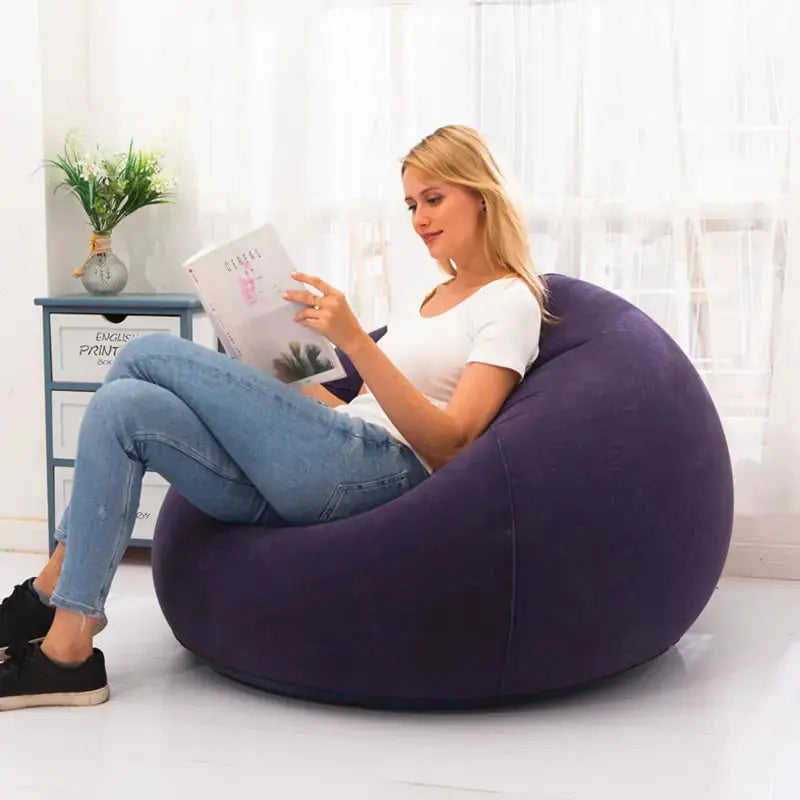 Lazy Inflatable Sofa Chair Uniquely Yours Designs