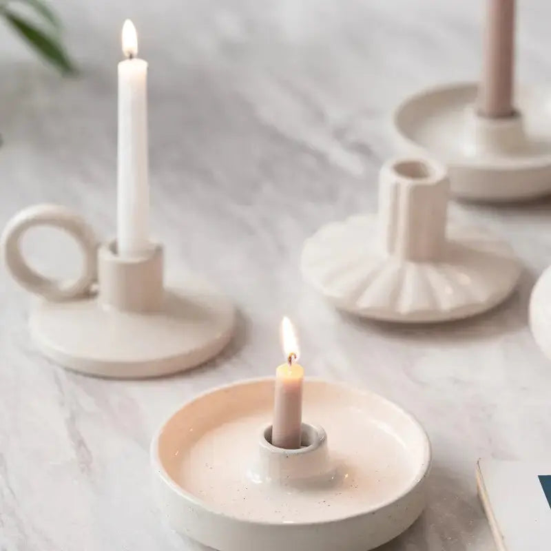 Nordic Ceramic Simple Candle Holder Uniquely Yours Designs