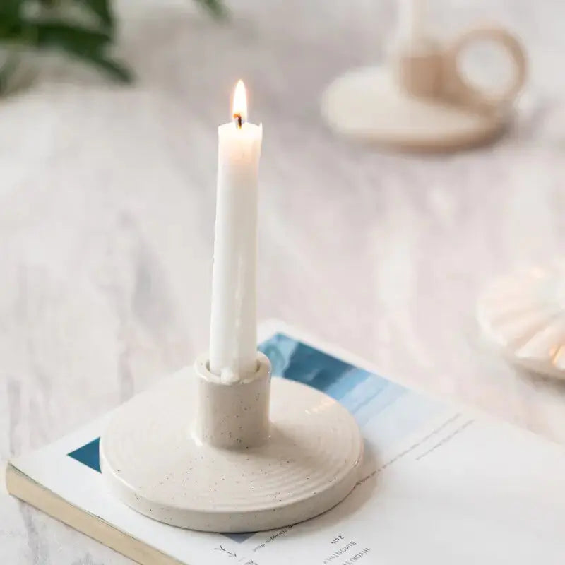 Nordic Ceramic Simple Candle Holder Uniquely Yours Designs