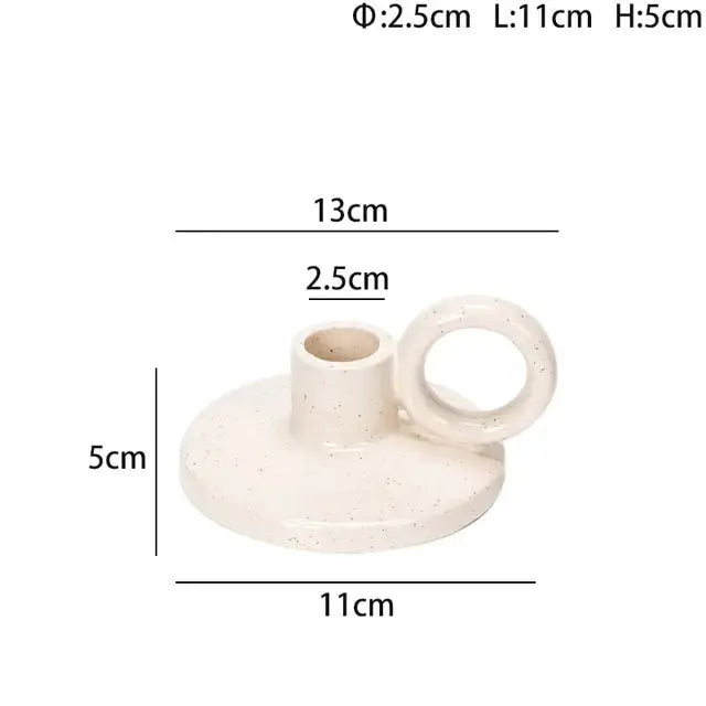 Nordic Ceramic Simple Candle Holder Uniquely Yours Designs