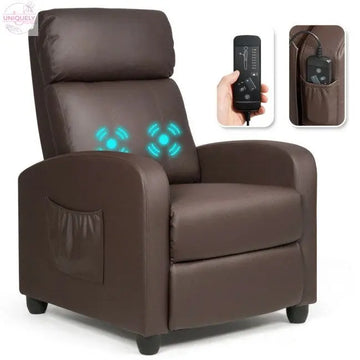 Recliner Sofa Wingback Chair with Massage Function Doba