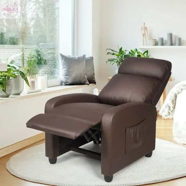 Recliner Sofa Wingback Chair with Massage Function Doba