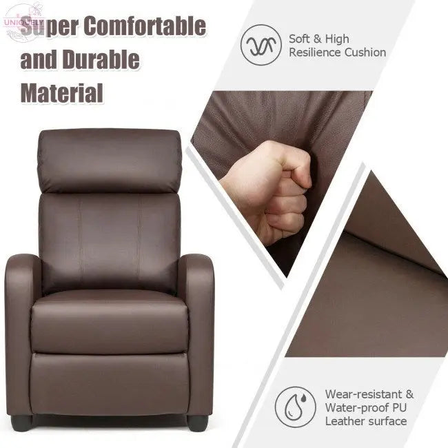 Recliner Sofa Wingback Chair with Massage Function Doba