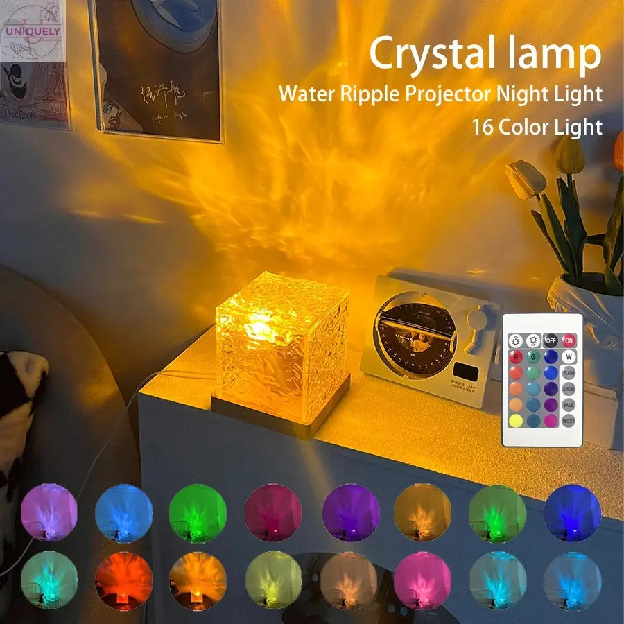 RippleMotion Crystal Lamp Uniquely Yours Designs