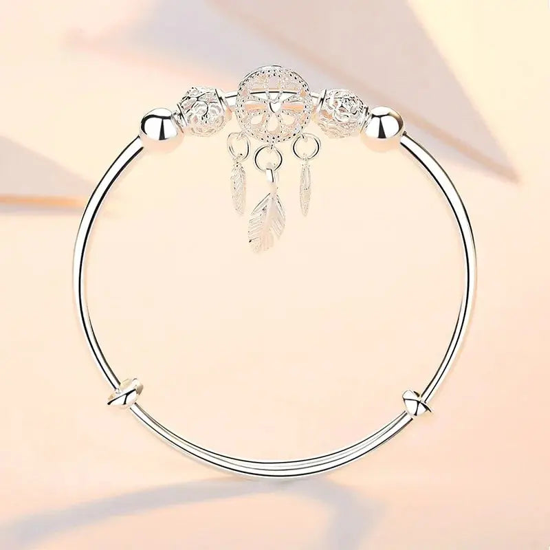 Sterling Silver Dreamcatcher Charm Bracelet Uniquely Yours Designs