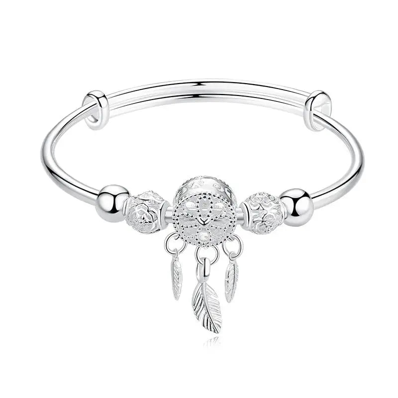 Sterling Silver Dreamcatcher Charm Bracelet Uniquely Yours Designs