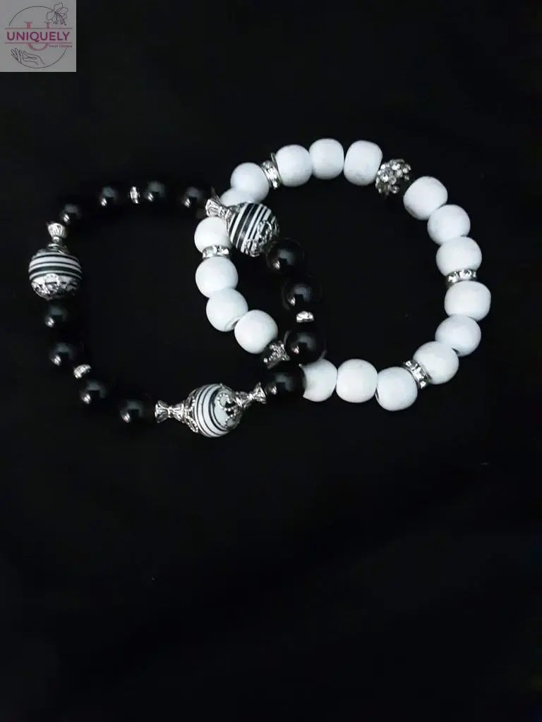 Tourmaline Quartz Stretch Bracelet! Natural Crystals & Handmade! Uniquely Yours Designs