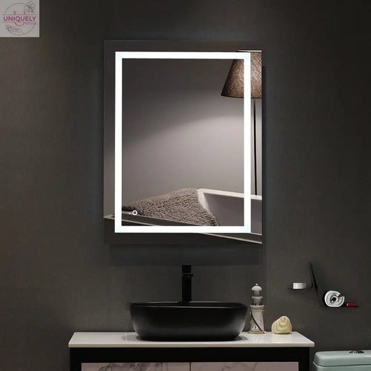 4 Size Bathroom LED Vanity Mirror Wall Mounted Makeup Mirror with Light (Horizontal/Vertiacl) Doba