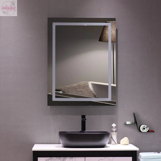 4 Size Bathroom LED Vanity Mirror Wall Mounted Makeup Mirror with Light (Horizontal/Vertiacl) Doba