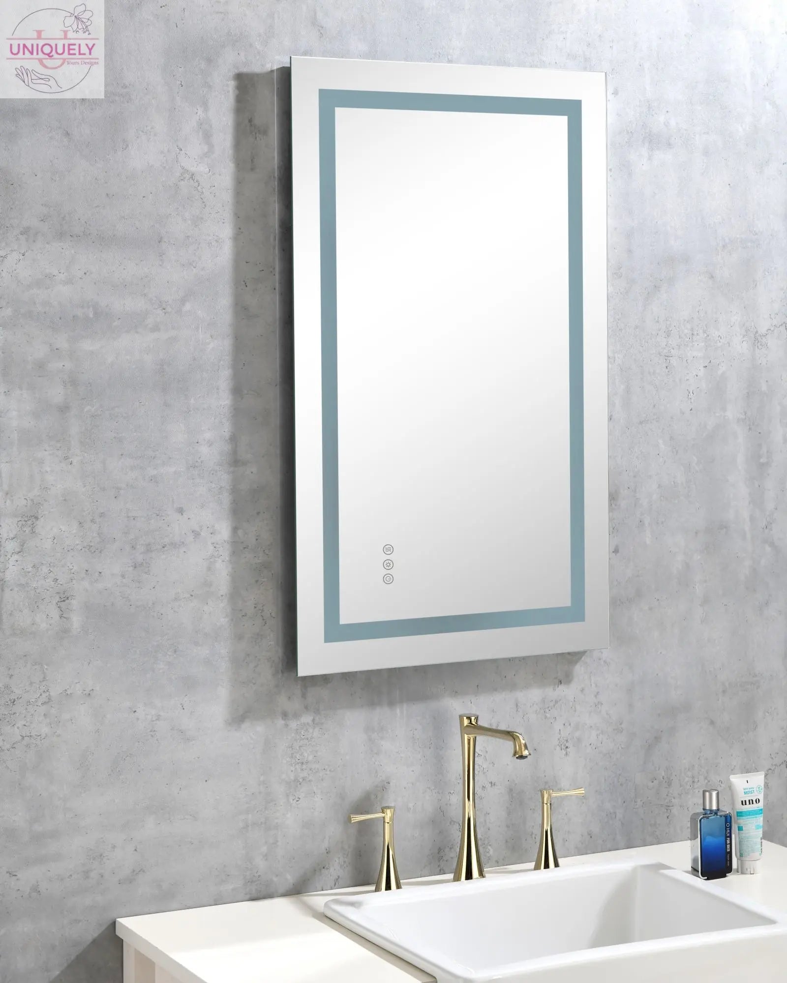 36*30in Led Mirror for Bathroom with Lights,Dimmable,Anti-Fog,Lighted Bathroom Mirror with Smart Touch Button,Memory Function(Horizontal/Vertical) Doba