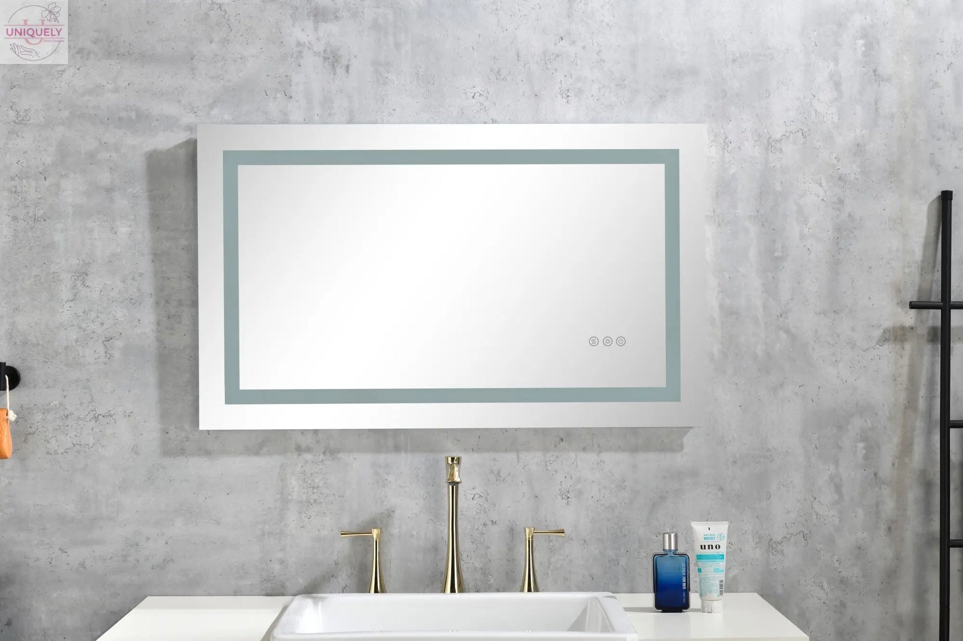 36*30in Led Mirror for Bathroom with Lights,Dimmable,Anti-Fog,Lighted Bathroom Mirror with Smart Touch Button,Memory Function(Horizontal/Vertical) Doba