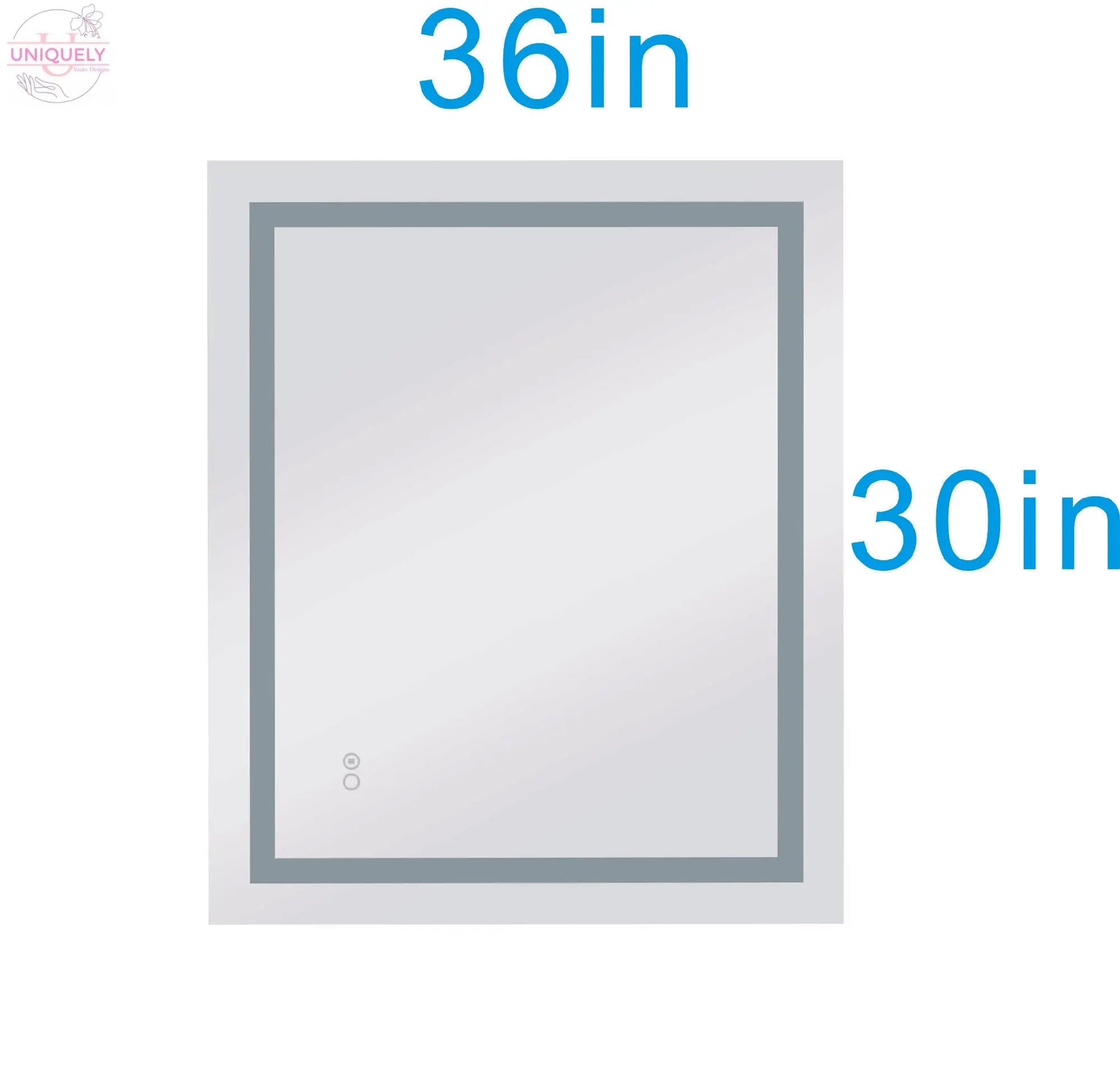 36*30in Led Mirror for Bathroom with Lights,Dimmable,Anti-Fog,Lighted Bathroom Mirror with Smart Touch Button,Memory Function(Horizontal/Vertical) Doba