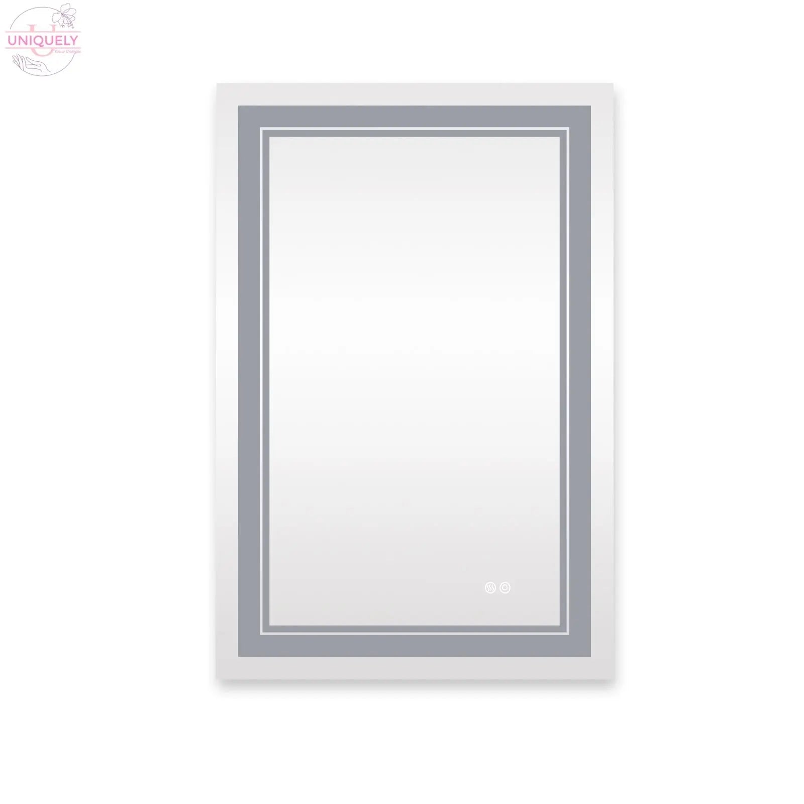 7 Size LED Bathroom Mirror Wall Mounted Vanity Mirror Anti-Fog Mirror Dimmable Lights with Touch Switch(Horizontal/Vertical) Doba