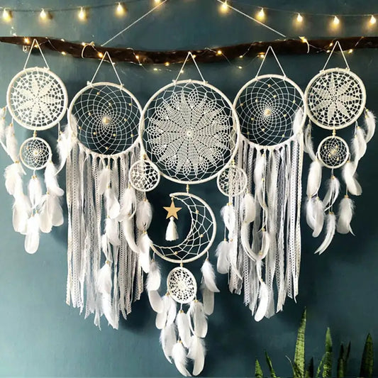 5pcs/set Dream Catchers Boho Home Decor Macrame Dream catchers Uniquely Yours Designs