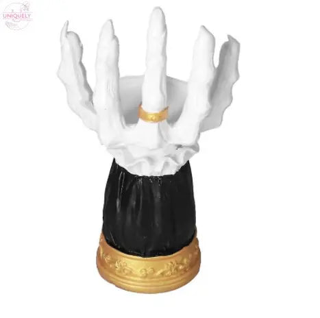 Witch Skeleton Hands Candle Holder Halloween Decorative Halloween Desktop Decor Doba