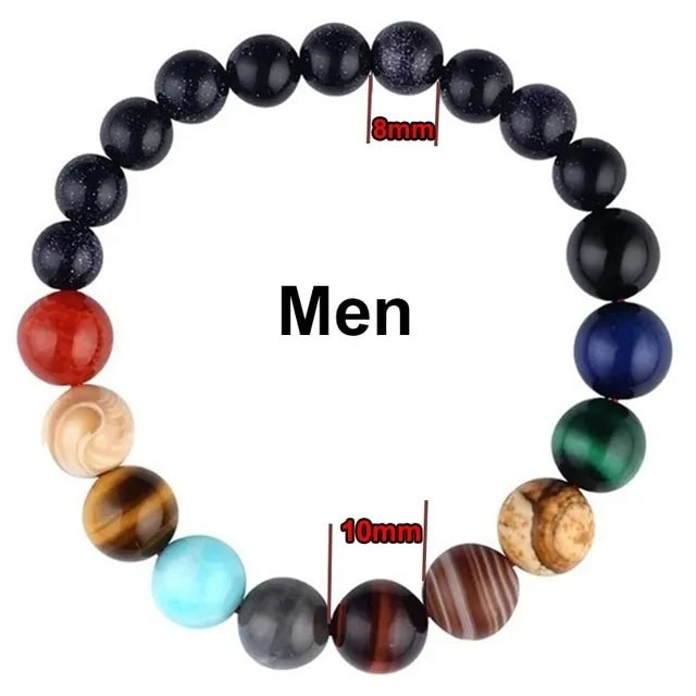 Eight Planets Natural Stone Bracelet Uniquely Yours Designs