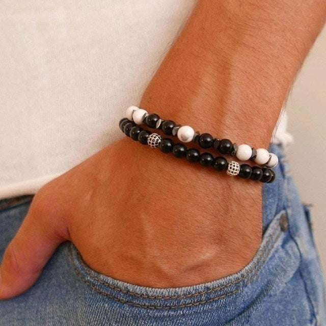 Men Bracelet Sets Trendy Handmade Classi Doba