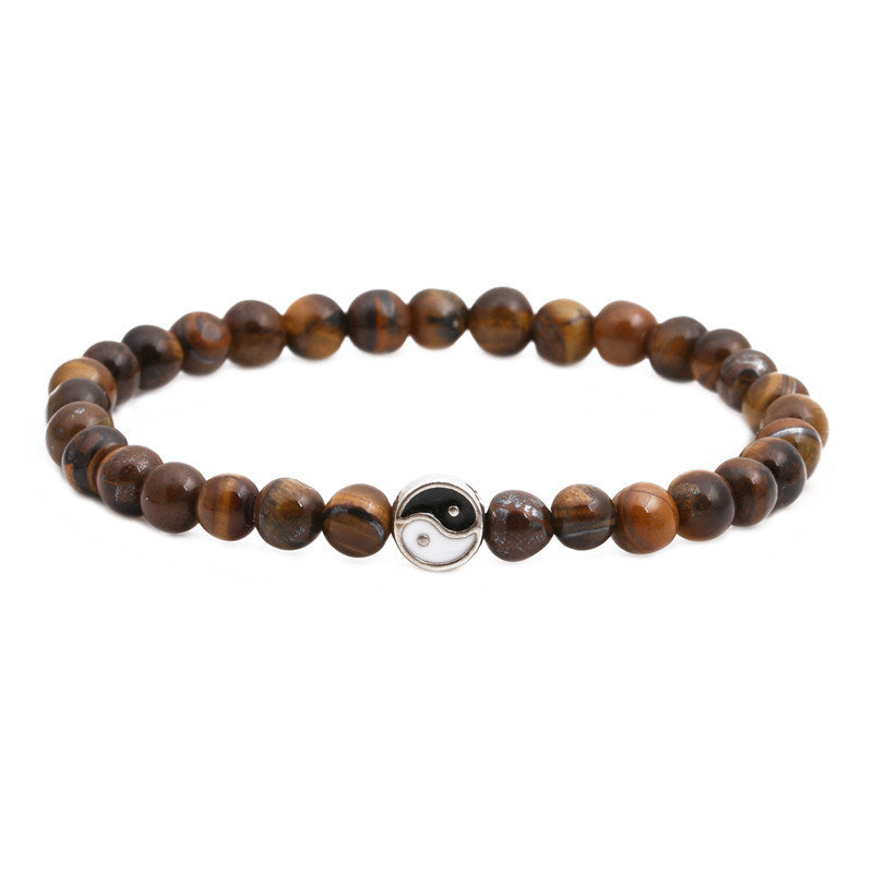 Bagua Bracelet Volcanic Stone Tiger's Eye Beads Doba