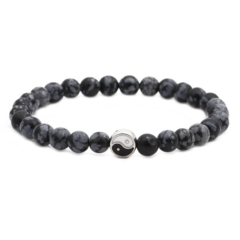 Bagua Bracelet Volcanic Stone Tiger's Eye Beads Doba