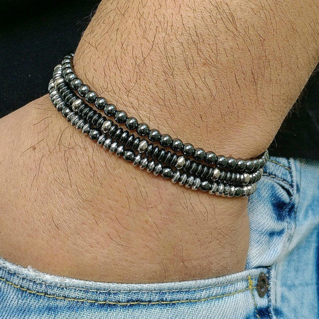 Men Bracelet Sets Trendy Handmade Classi Doba