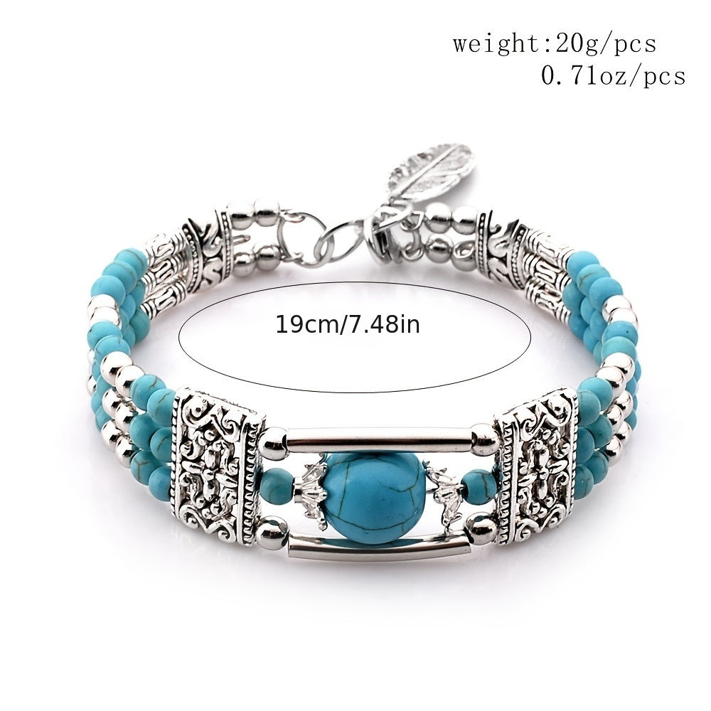 Boho Vintage Turquoise Bracelet For Women Doba