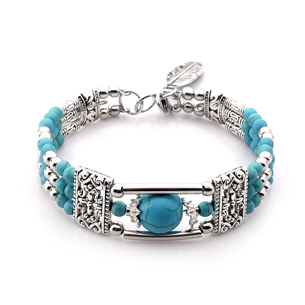 Boho Vintage Turquoise Bracelet For Women Doba