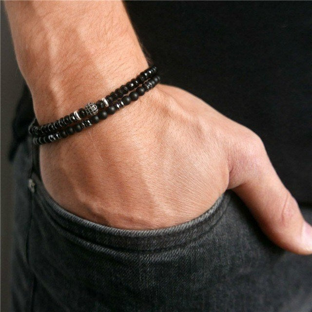 Men Bracelet Sets Trendy Handmade Classi Doba