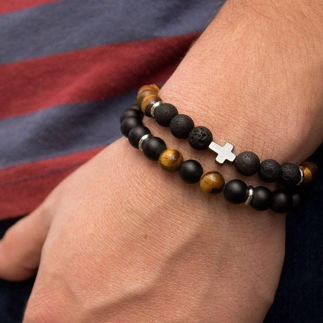 Men Bracelet Sets Trendy Handmade Classi Doba