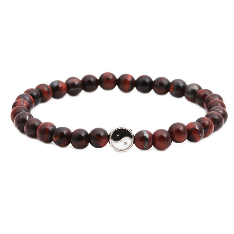 Bagua Bracelet Volcanic Stone Tiger's Eye Beads Doba