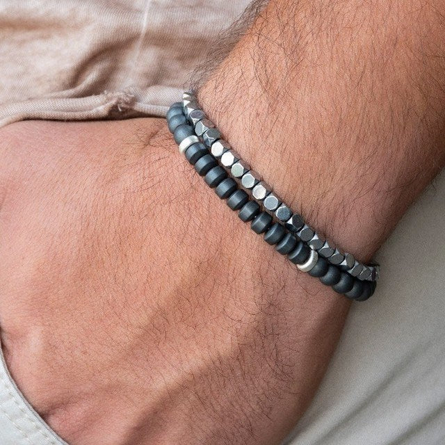 Men Bracelet Sets Trendy Handmade Classi Doba