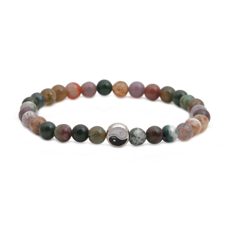 Bagua Bracelet Volcanic Stone Tiger's Eye Beads Doba