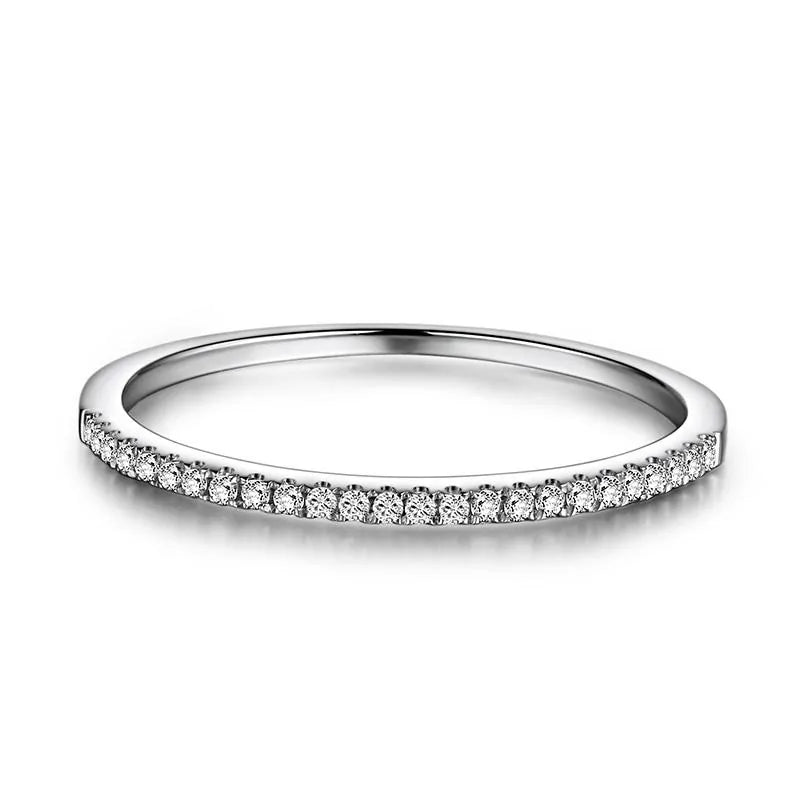 Eternal Eternity Band Promise Ring - 925 Sterling Silver CZ Wedding Rings Uniquely Yours Designs