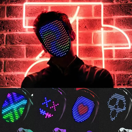 LED Party Face Mask Uniquely Yours Designs