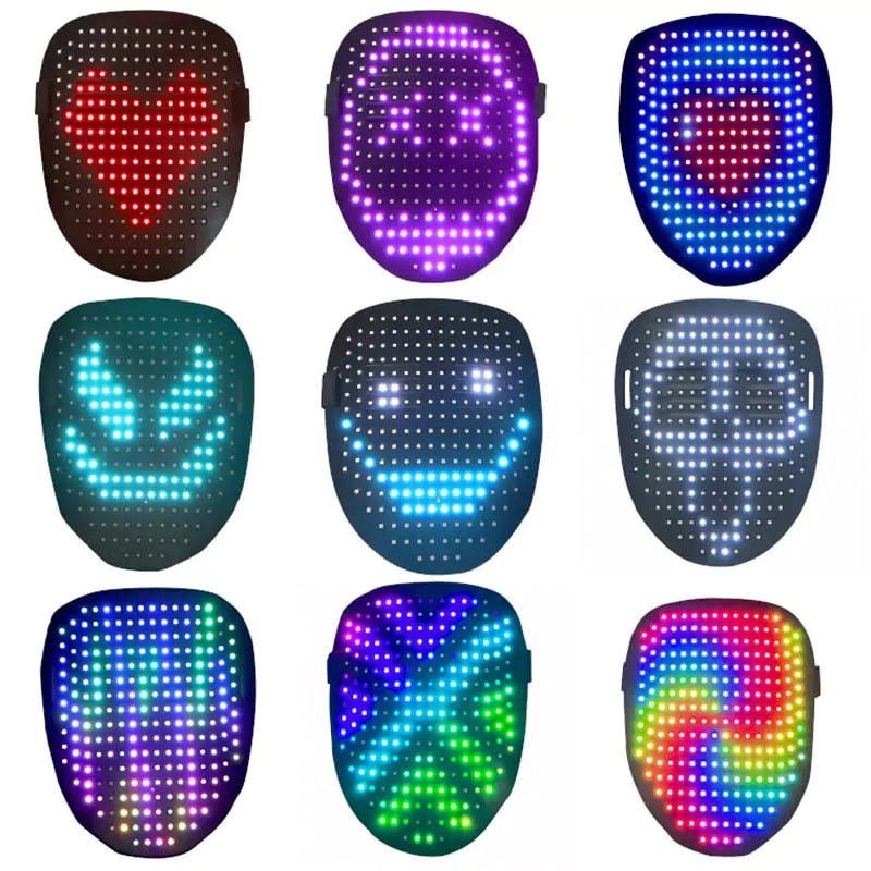 LED Party Face Mask Uniquely Yours Designs