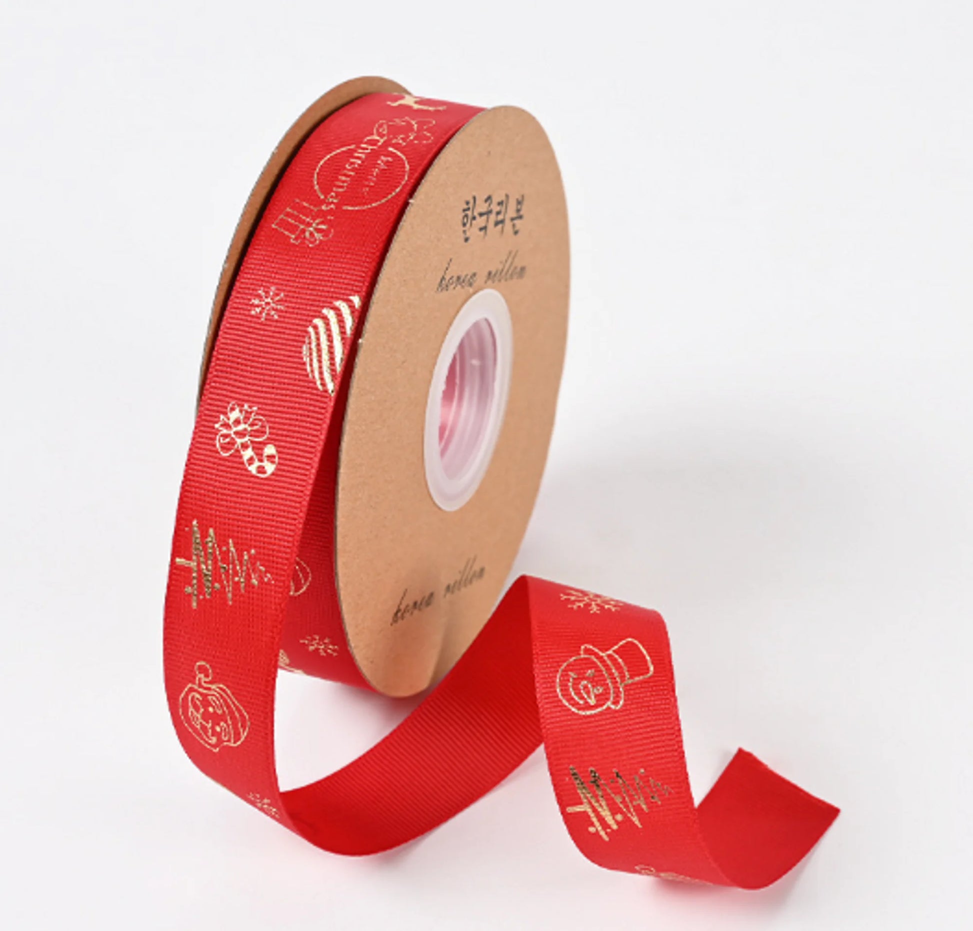 Ribbon Printed Christmas Design Decoration Gift Packing Uniquely Yours Designs