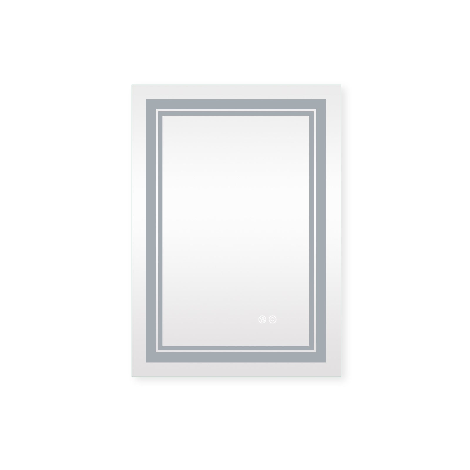 7 Size LED Bathroom Mirror Wall Mounted Vanity Mirror Anti-Fog Mirror Dimmable Lights with Touch Switch(Horizontal/Vertical) Doba